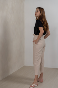 The Linen Paperbag Pant