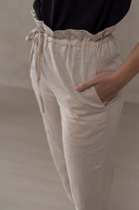 The Linen Paperbag Pant